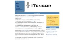 Desktop Screenshot of itensor.org