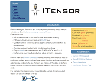 Tablet Screenshot of itensor.org